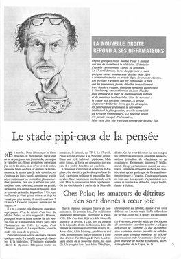 Le Stade Pipi-Caca De La Pensée