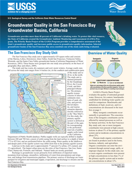 Groundwater Quality in the San Francisco Bay Groundwater Basins, California