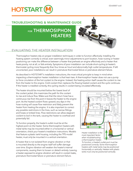 For Thermosiphon Heaters