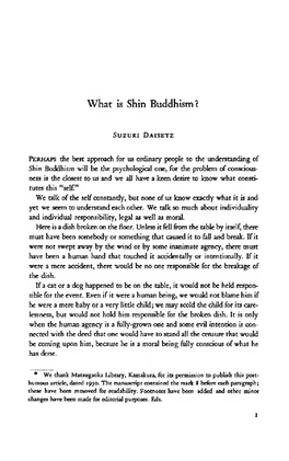 What Is Shin Buddhism?