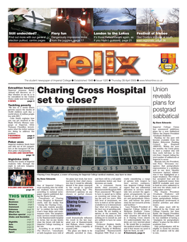 Charing Cross Hospital Set to Close?