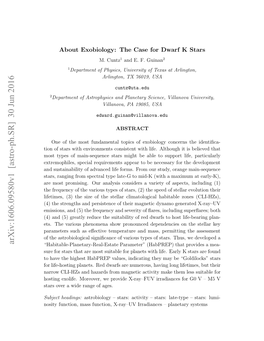 About Exobiology: the Case for Dwarf K Stars