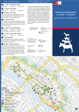 INNENSTADTRUNDWEGE ALTSTADT + STEPHANI Informationen Zu Barrierefreiheit