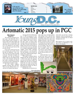 Artomatic 2015 Pops up in PGC Riley Isakower Arriving at the Festival Wednesday, Mally Empty and a Developer Partners Enced Artists Can Also Have a Learning Young D.C