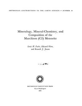 Mineralogy, Mineral-Chemistry, and Composition of the Murchison (C2) Meteorite