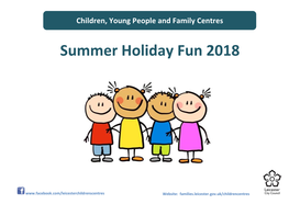 Summer Holiday Fun 2018