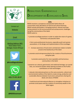 Reseau Pour L'emergence & Le Developpement Des Ecovillages Au