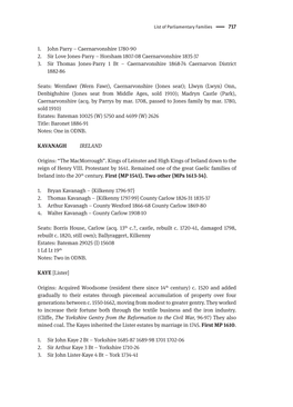 Caernarvonshire 1780-90 2. Sir Love Jones-Parry – Horsham 1807-08 Caernarvonshire 1835-37 3