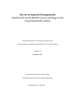 The Art of Imperial Entanglements Nautch Girls on the British Canvas and Stage in the Long Nineteenth Century