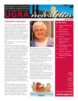 UGRA Newsletter 2019 Winter