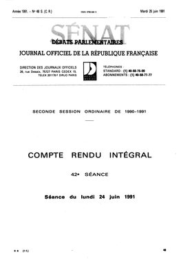 Compte Rendu Intégral