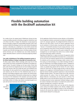 Flexible Building Automation with the Beckhoff Automation Kit