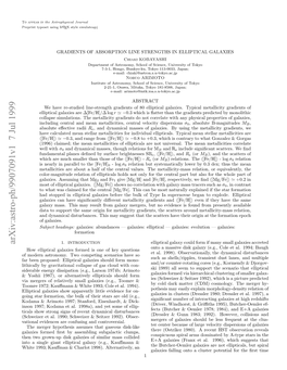 Arxiv:Astro-Ph/9907091V1 7 Jul 1999 Noasnl in Litclglx Eg,Kumn & Kauﬀmann an Alternatively, (E.G., 1998)