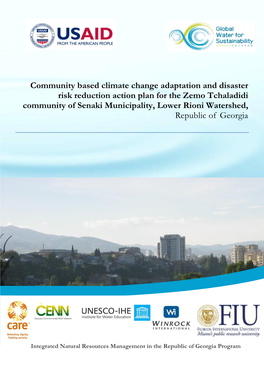 Community Based Climate Change Adaptation and Disaster Risk