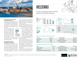 HELSINKI Investors Are Looking Towards Traditional Markets Outside CBD for Yield Gain