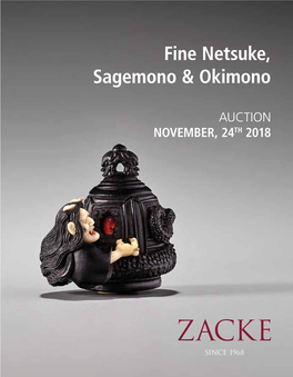 Fine Netsuke, Sagemono & Okimono