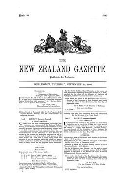 New Zealand Gazette