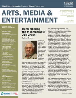 Arts, Media & Entertainment