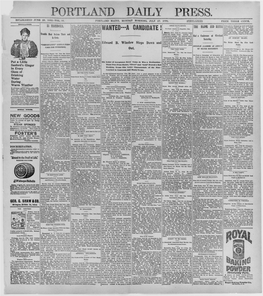 Portland Daily Press: July 27, 1896
