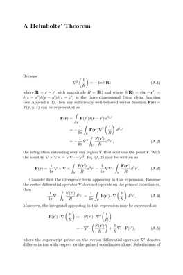 A Helmholtz' Theorem