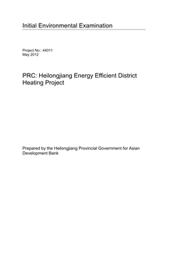 IEE: PRC: Heilongjiang Energy Efficient