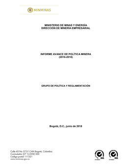 Infraestructura Para La Industria Minera