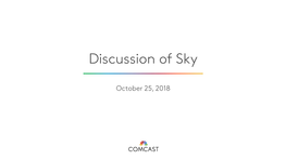 Discussion of Sky