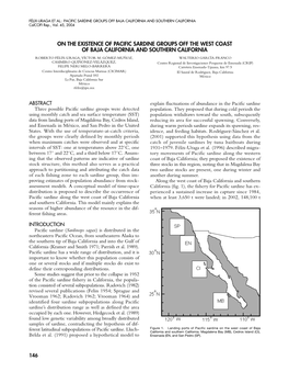 On the Existence of Pacific Sardine Groups Off the West Coast of Baja California and Southern California Roberto Félix-Uraga, Víctor M