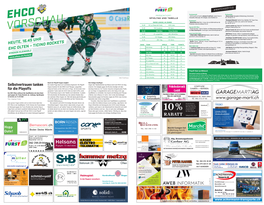 Heute, 16.45 Uhr Ehc Olten – Ticino Rockets