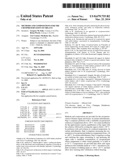 (12) United States Patent (10) Patent No.: US 8,679,735 B2 Fahy Et Al