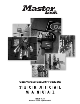 Master Lock Commercial Security Products Technical Manual