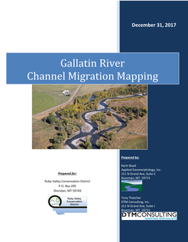 Gallatin River Channel Migration Mapping