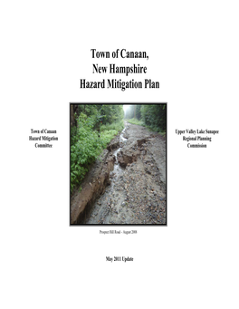 Town of Canaan, New Hampshire Hazard Mitigation Plan