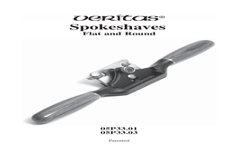 Spokeshaves Flat and Round