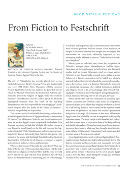 From Fiction to Festschrift