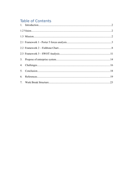 Table of Contents 1