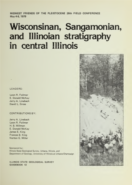 Wisconsinan, Sangamonian, and Illinoian Stratigraphy in Central Illinois