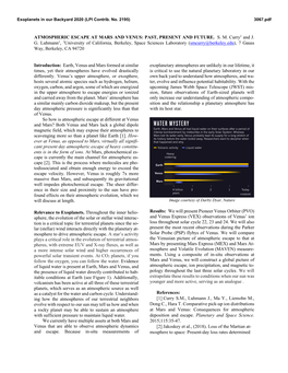 Atmospheric Escape at Mars and Venus: Past, Present and Future