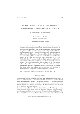 The Abel–Jacobi Map for a Cubic Threefold and Periods of Fano Threefolds of Degree 14