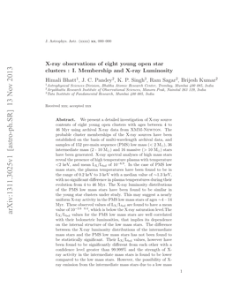 X-Ray Observations of Eight Young Open Star Clusters: I. Membership