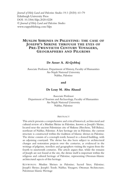 Dr Amer A. Al-Qobbaj and Dr Loay M. Abu Alsaud