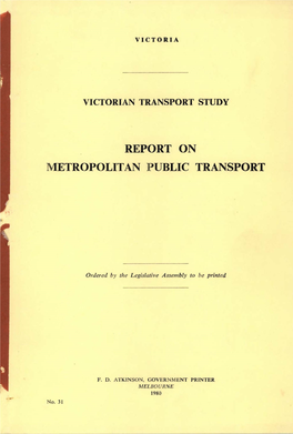 Report on Metropolitan Public Transpor~