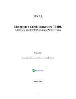 FINAL Moshannon Creek Watershed TMDL