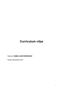 Curriculum Vitae