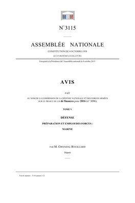 N° 3115 Assemblée Nationale