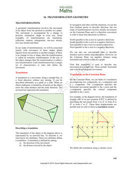 16.Transformation Geometry (SC)