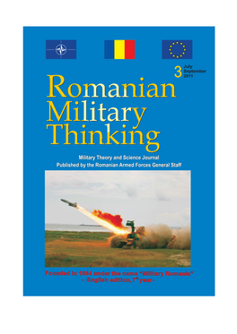 ROMANIAN ARMED FORCES CULTURAL SYSTEM – a “Necessary Evil” in the Present and in the Future –