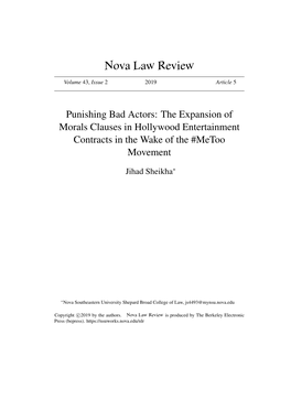 Nova Law Review