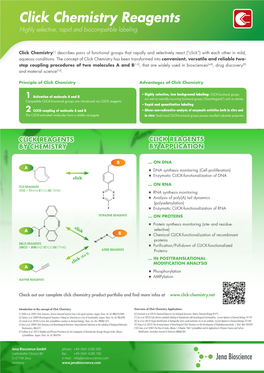 Click Chemistry Reagents Highly Selective, Rapid and Biocompatible Labeling
