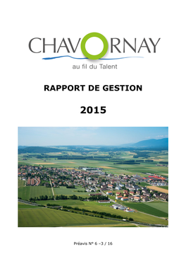 Rapport De Gestion